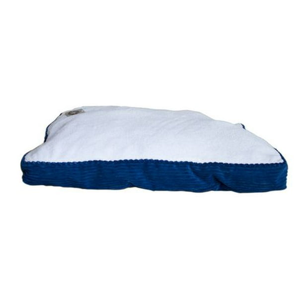 Grand lit pour chien - Bleu velour côtelé