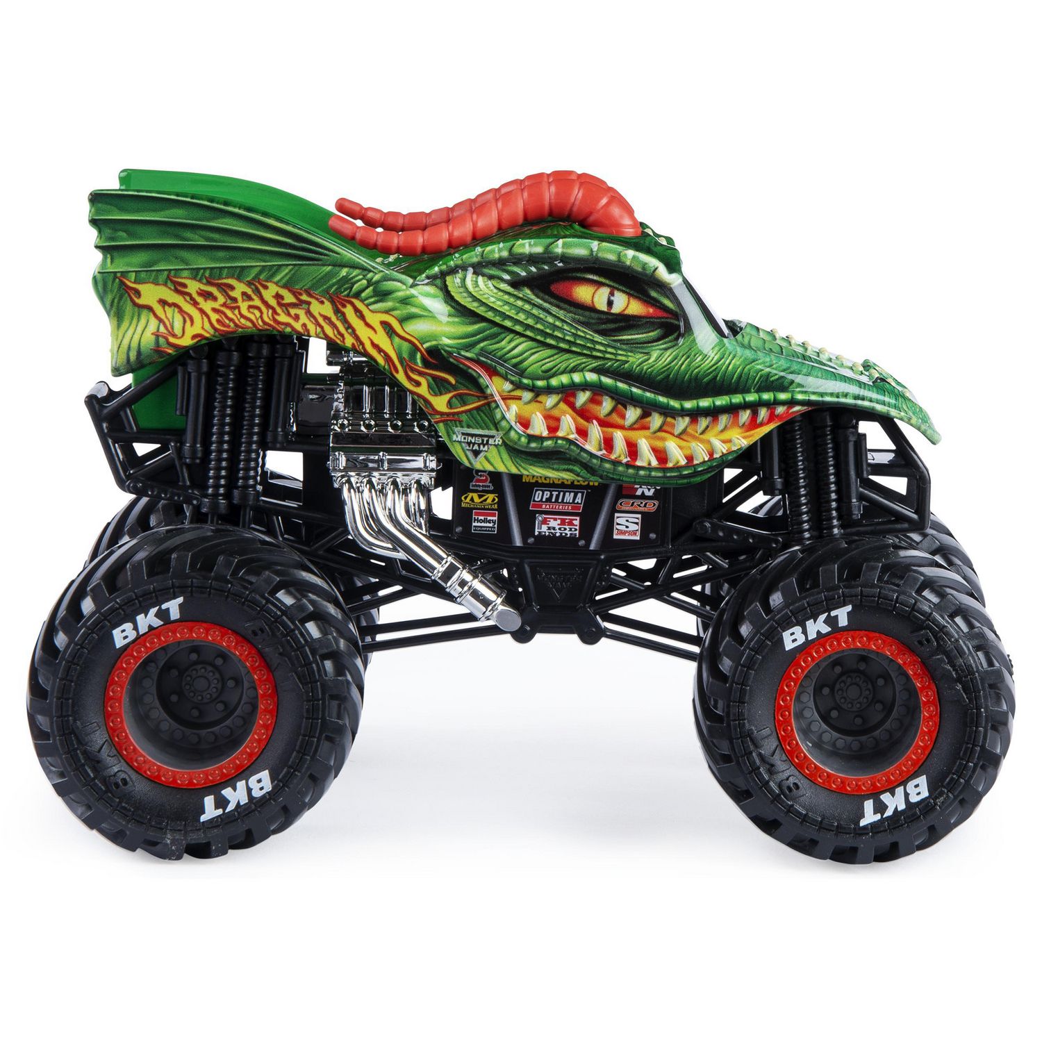 Monster Jam, Official Dragon Monster Truck, Die-Cast Vehicle, 1:24