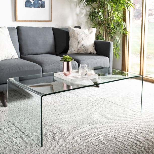Safavieh Willow Modern Glam Tempered Glass Coffee Table - Walmart.ca