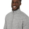 thumbnail image 4 of George Men's Melange Sherpa-Lined Zip-Up Jacket, 4 of 6