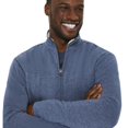thumbnail image 4 of George Men's Melange Sherpa-Lined Zip-Up Jacket, 4 of 6