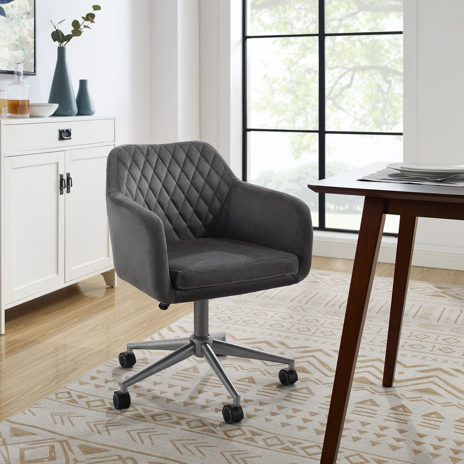 Linon mimi quilted online office chair