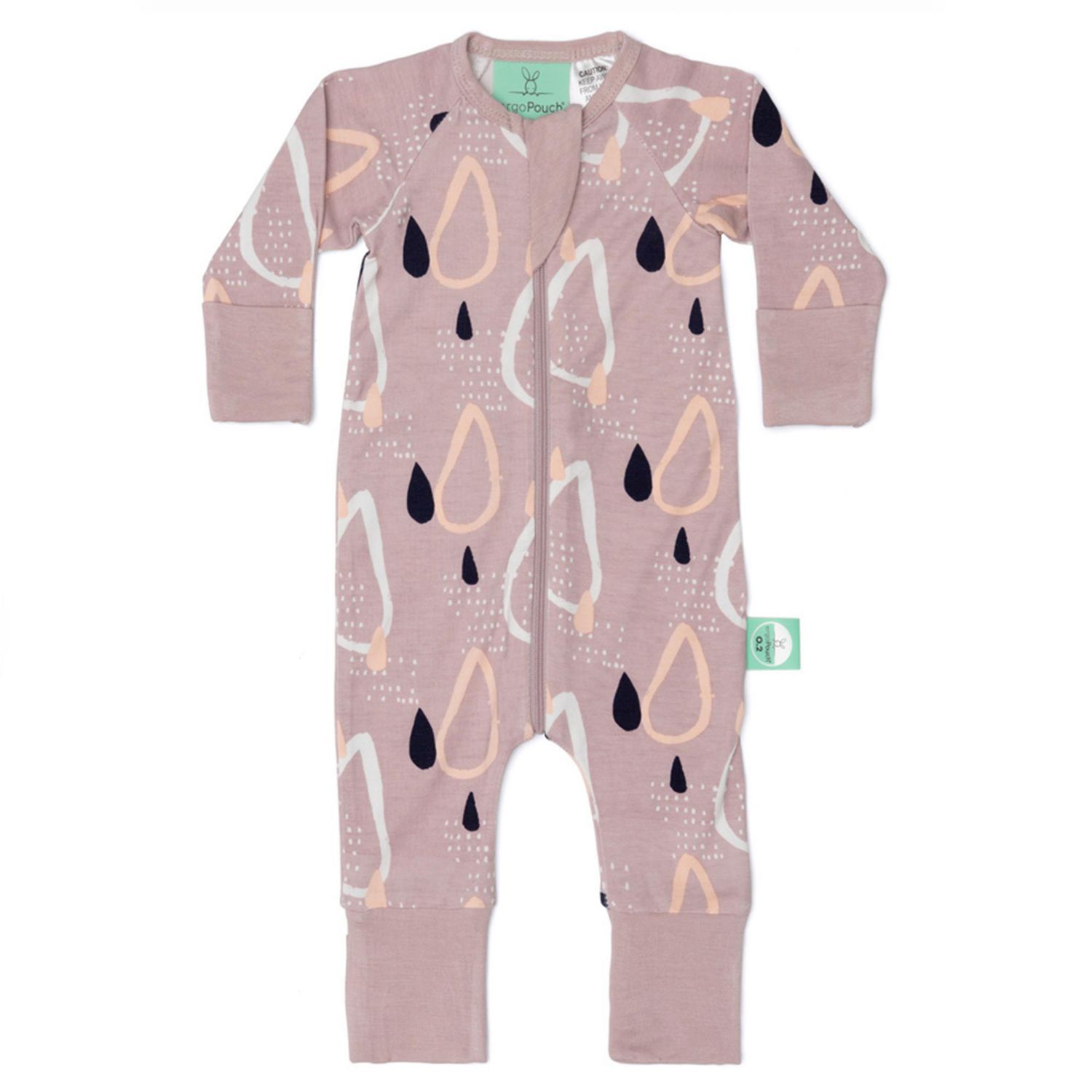 ergoPouch - Long Sleeve Bamboo Pajamas - Drops - Baby Girls Sleeper ...