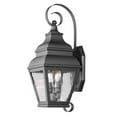 thumbnail image 1 of Exeter 2-Light Obsidian  Outdoor Wall Lantern, 1 of 1