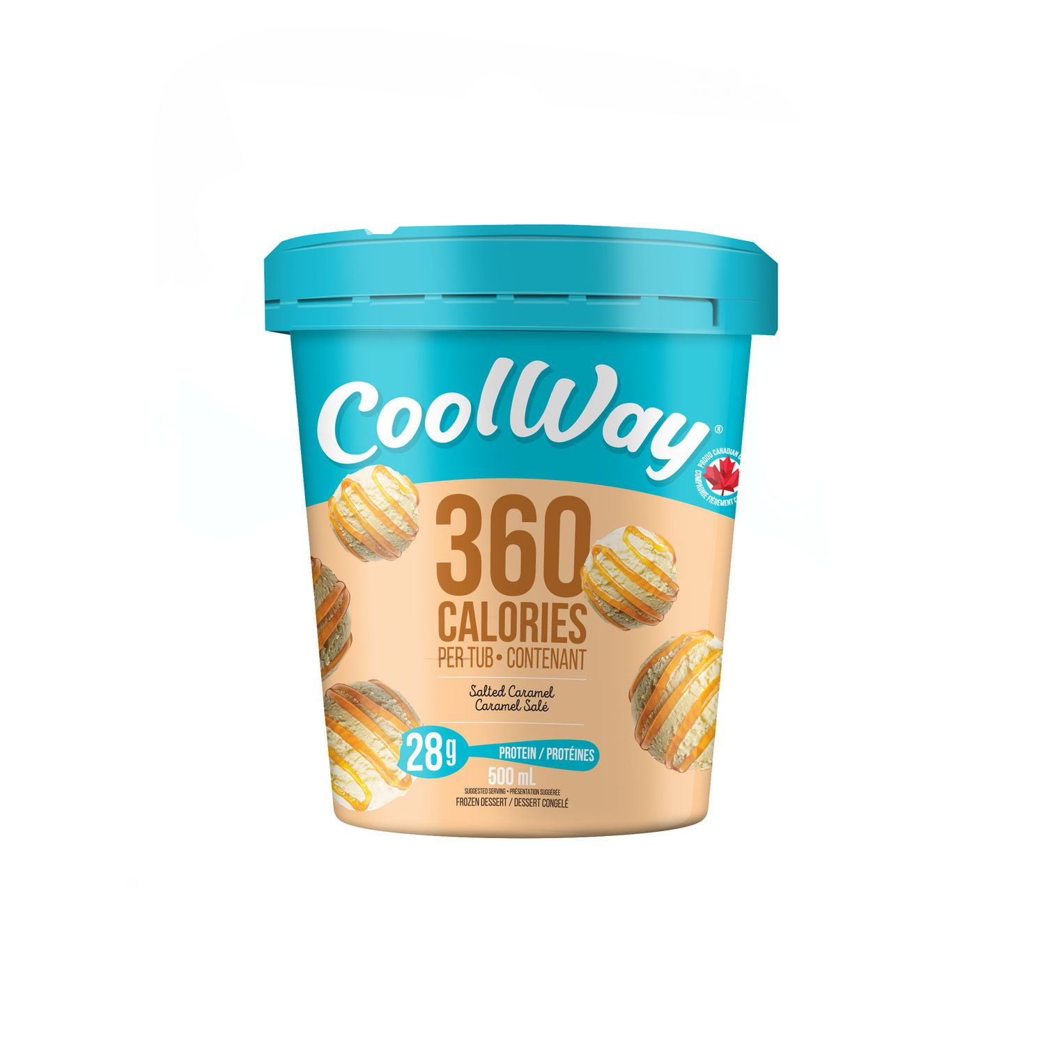 CoolWay Salted Caramel Frozen Dessert with 360 Calories Walmart Canada