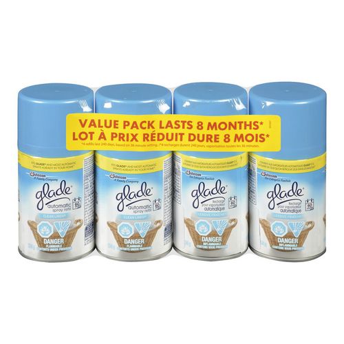 Glade Automatic Spray Air Freshener Refill Value Pack Clean Linen