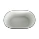 hometrends grande baignoire ovale en métal blanc avec jante noire 24 inch W X 14.37 inch D X 10 inch H, 1 pièce Grande baignoire ovale – image 4 sur 6