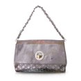 thumbnail image 1 of Della Leather Shoulder Bag/Clutch Silver Elise, 1 of 5