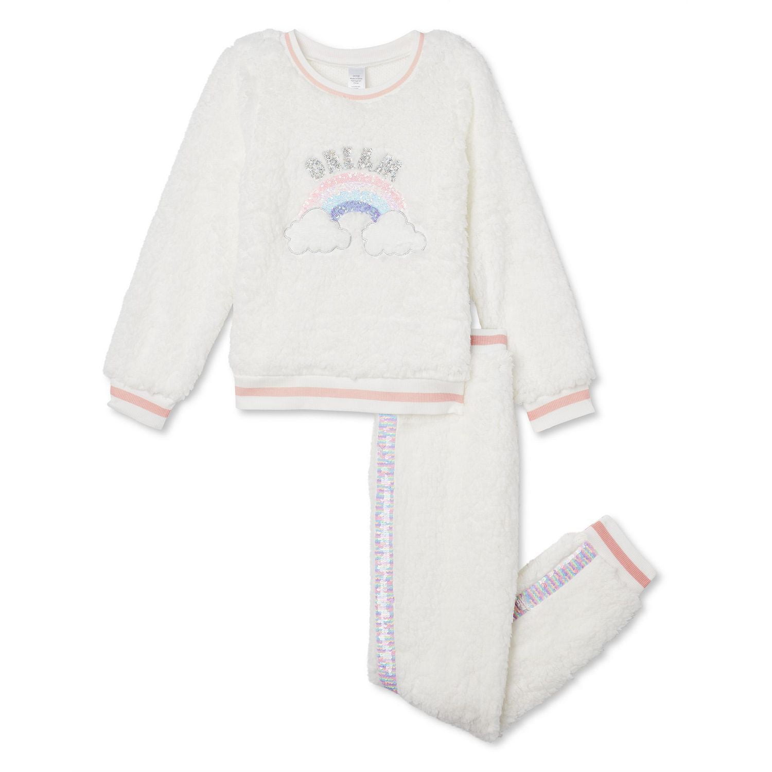 Girls' Plush Pajamas 2Piece Set Walmart Canada