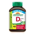 thumbnail image 1 of Jamieson Vitamin D3 1,000 IU Tablets, Supports Immune Health, Strong Bones, and Teeth, Enhances Calcium and Phosphorus Absorption. Vegetarian, Non-GMO, Gluten-Free, One Per Day, 600 Count, Proudly Can, 1 of 5