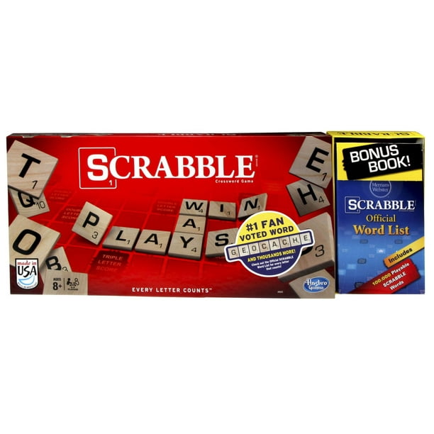 Scrabble classique en format boni incluant un livre 
