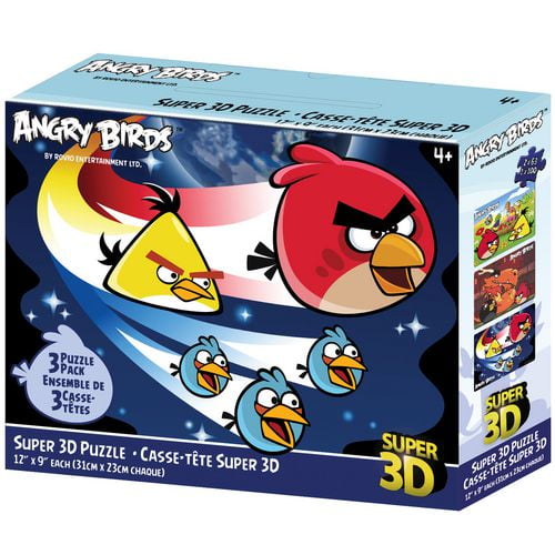 Angry Birds casse-têtes super 3D - paquet de 3