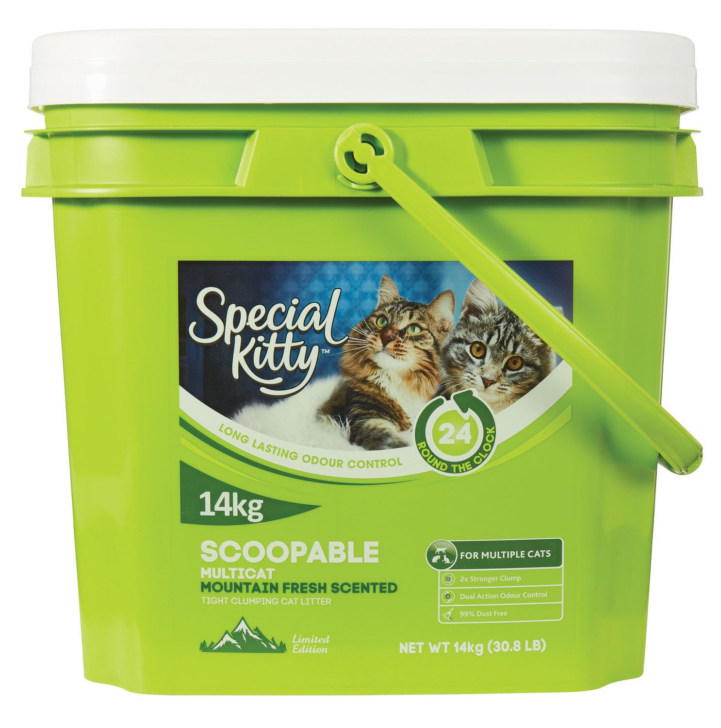 Special Kitty Scoopable Clumping Mulitcat CAT Litter Mountain Fresh