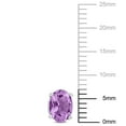 thumbnail image 2 of Miabella Amethyst Solitaire Oval Stud Earrings in Sterling Silver, 2 of 3
