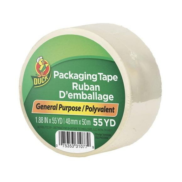 Duck Brand General Purpose Packing Tape, 1.88 in. x 55 yd.