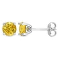 thumbnail image 1 of Boucles d'oreilles Miabella à Solitaire Citrine en Argent Sterling, 1 of 4