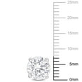 thumbnail image 2 of Miabella Moissanite Solitaire Stud Earrings in Sterling Silver, 2 of 3