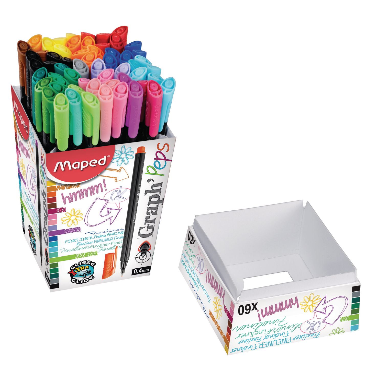 Maped Graph Peps Fine Liners, Assorted Colors, Display of 60 (749161) |  Walmart Canada