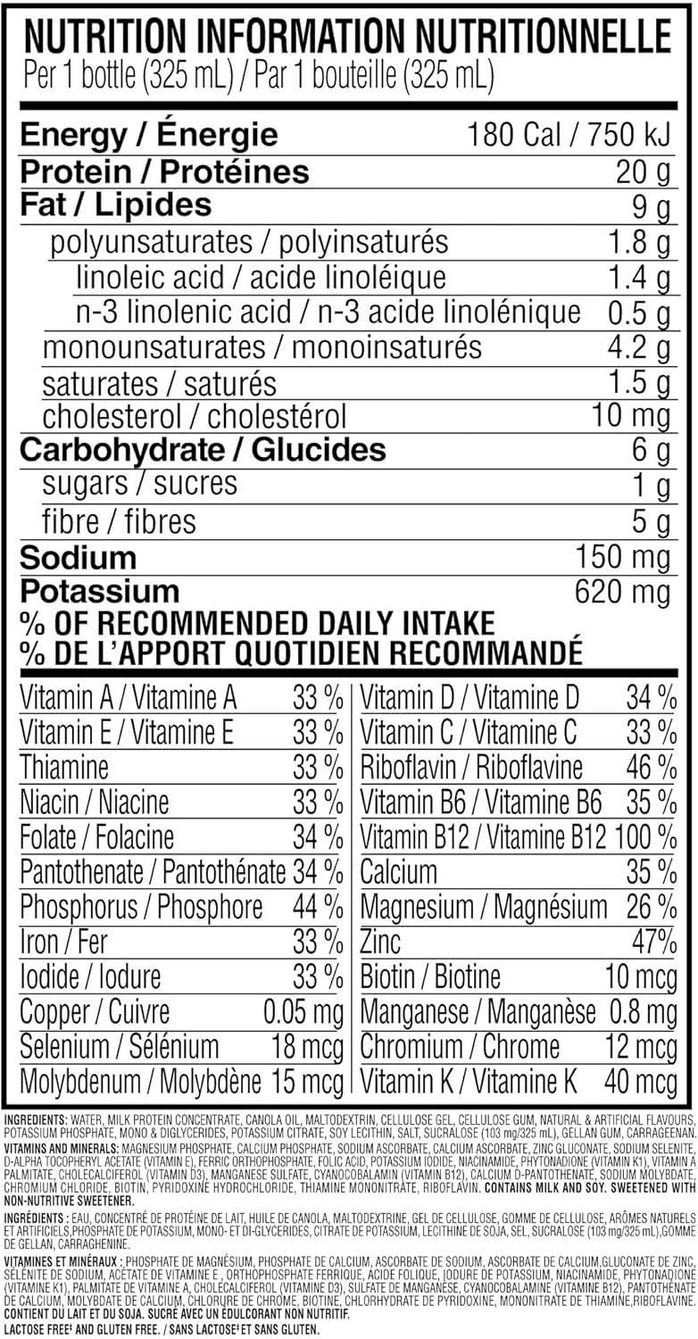 SlimFast Advanced Nutrition High Protein Vanilla Cream Meal Replacement Shake, 4 x 325ml