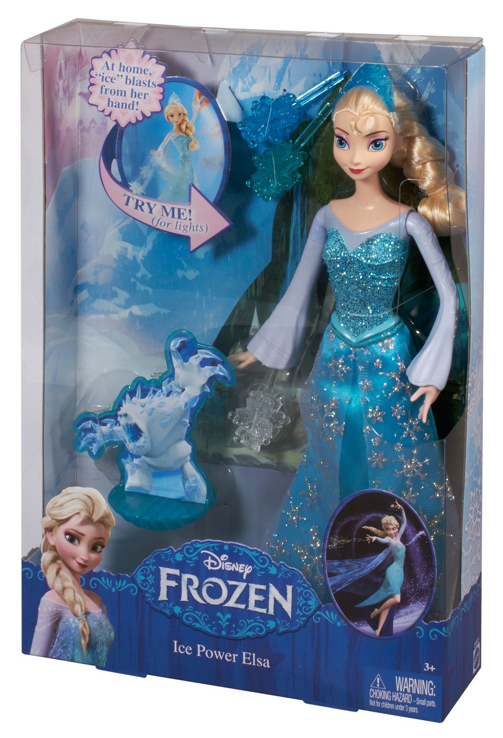  Disney Frozen Elsa Doll Disney 100 Ice Powers Light Up