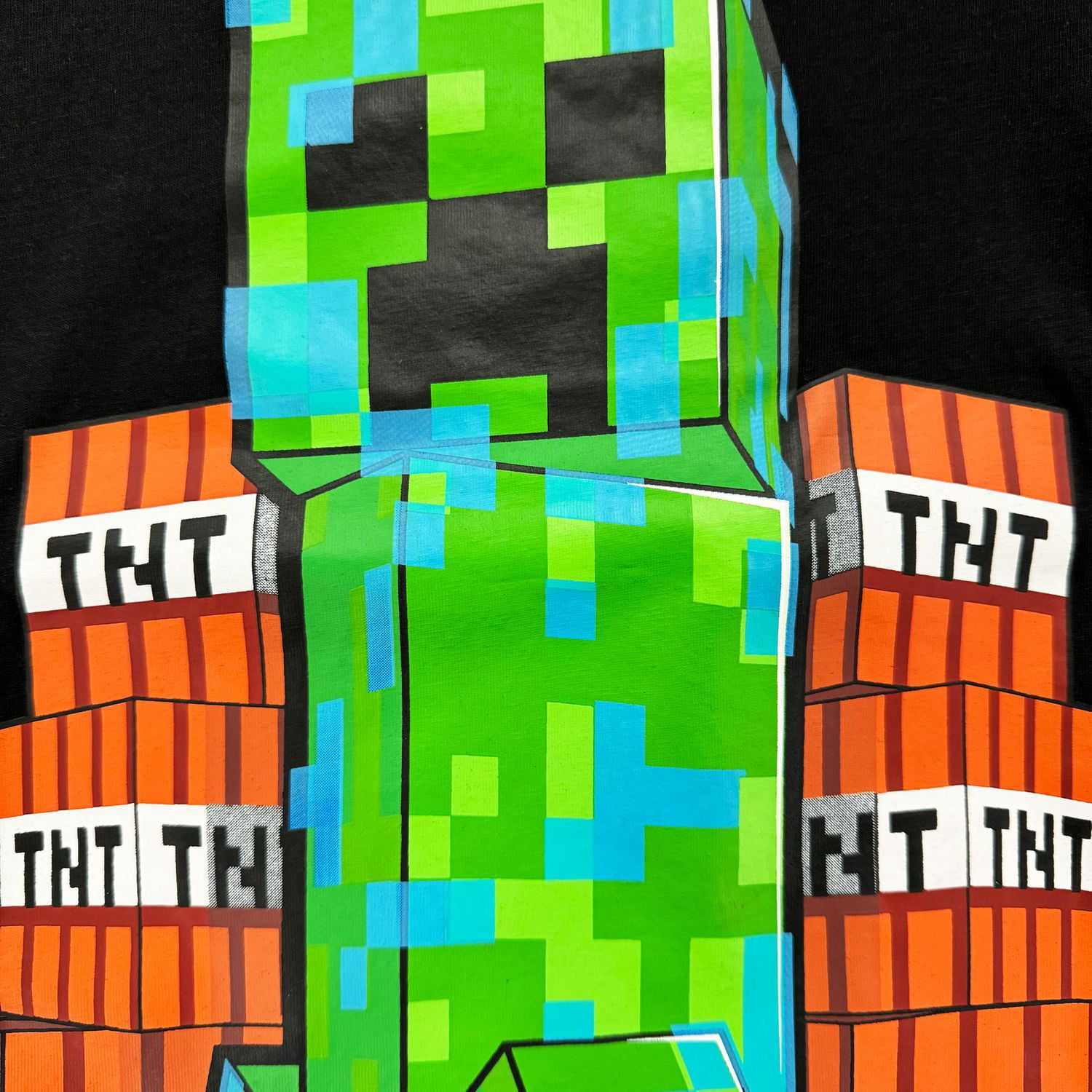 Minecraft Garçons Creeper Stockpile T-Shirt à Manches Courtes