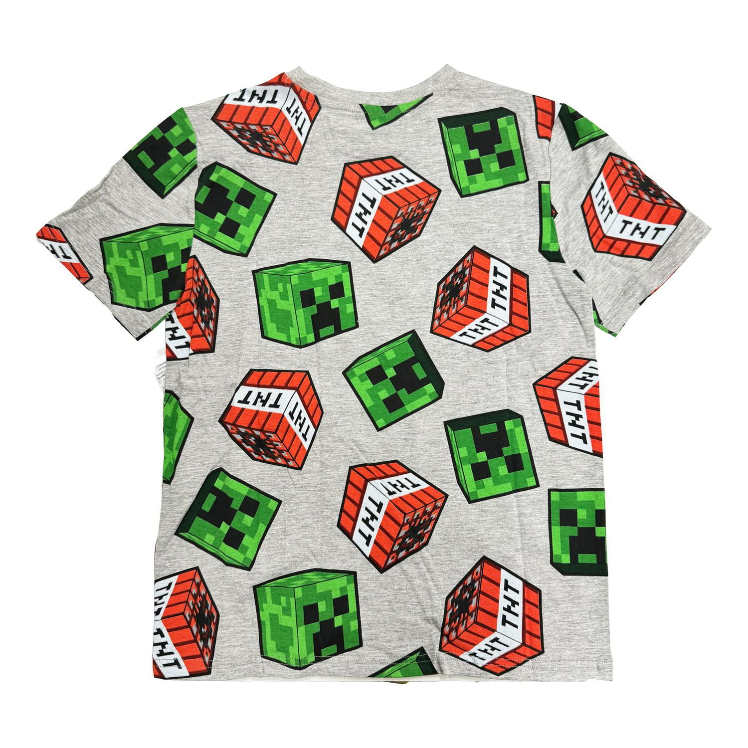 Minecraft T-shirt à manches courtes avec logo Creeper pour garçon