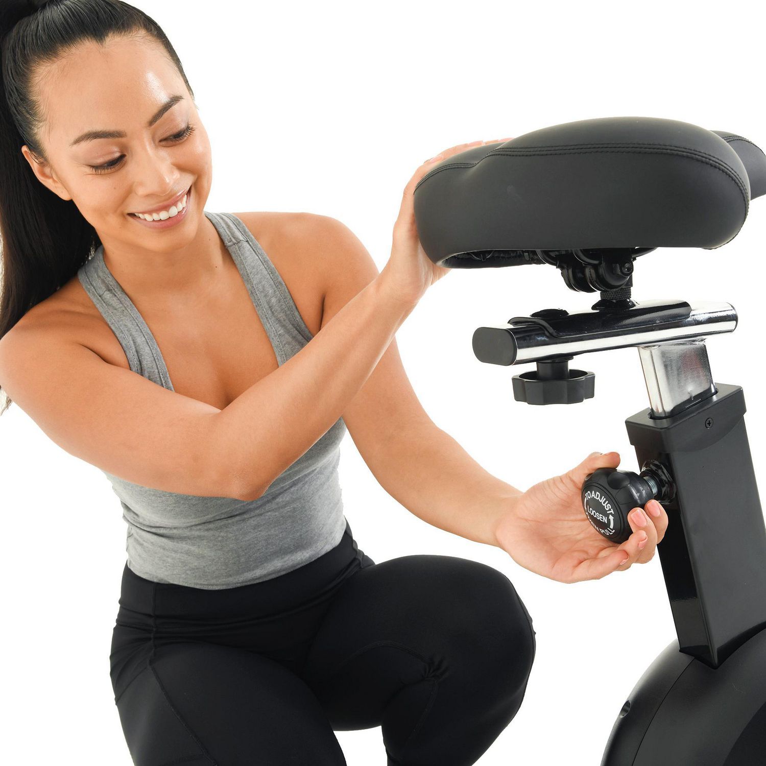 Women's health men's health eclipse spin bike with bluetooth connectivity and chest belt sale