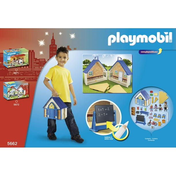 Ens. de jeu Playmobil portatif - école 