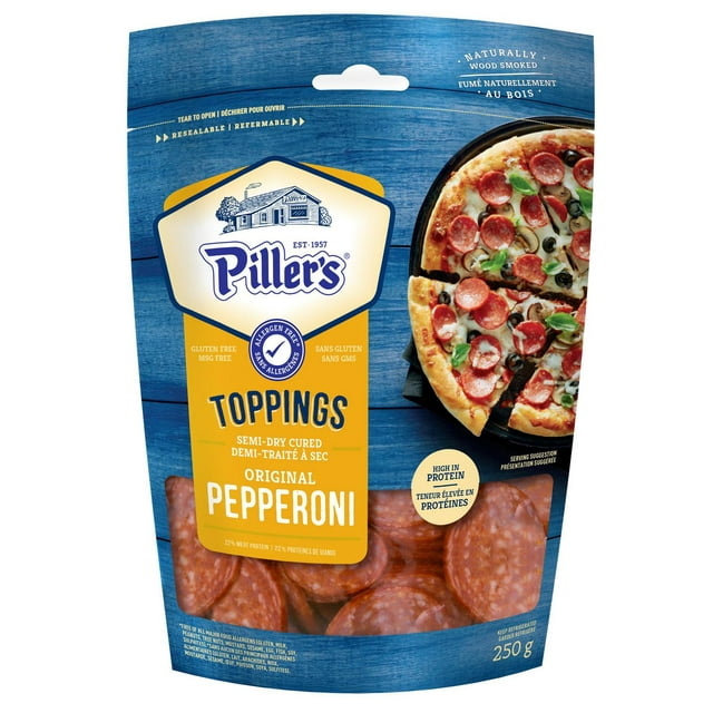 Piller's Toppings Pepperoni, 250 grams