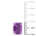 thumbnail image 2 of Miabella Emerald-Cut Amethyst Solitaire Stud Earrings in Sterling Silver, 2 of 3