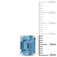 thumbnail image 2 of Miabella Emerald-Cut Created Spinel Solitaire Stud Earrings in Sterling Silver, 2 of 4