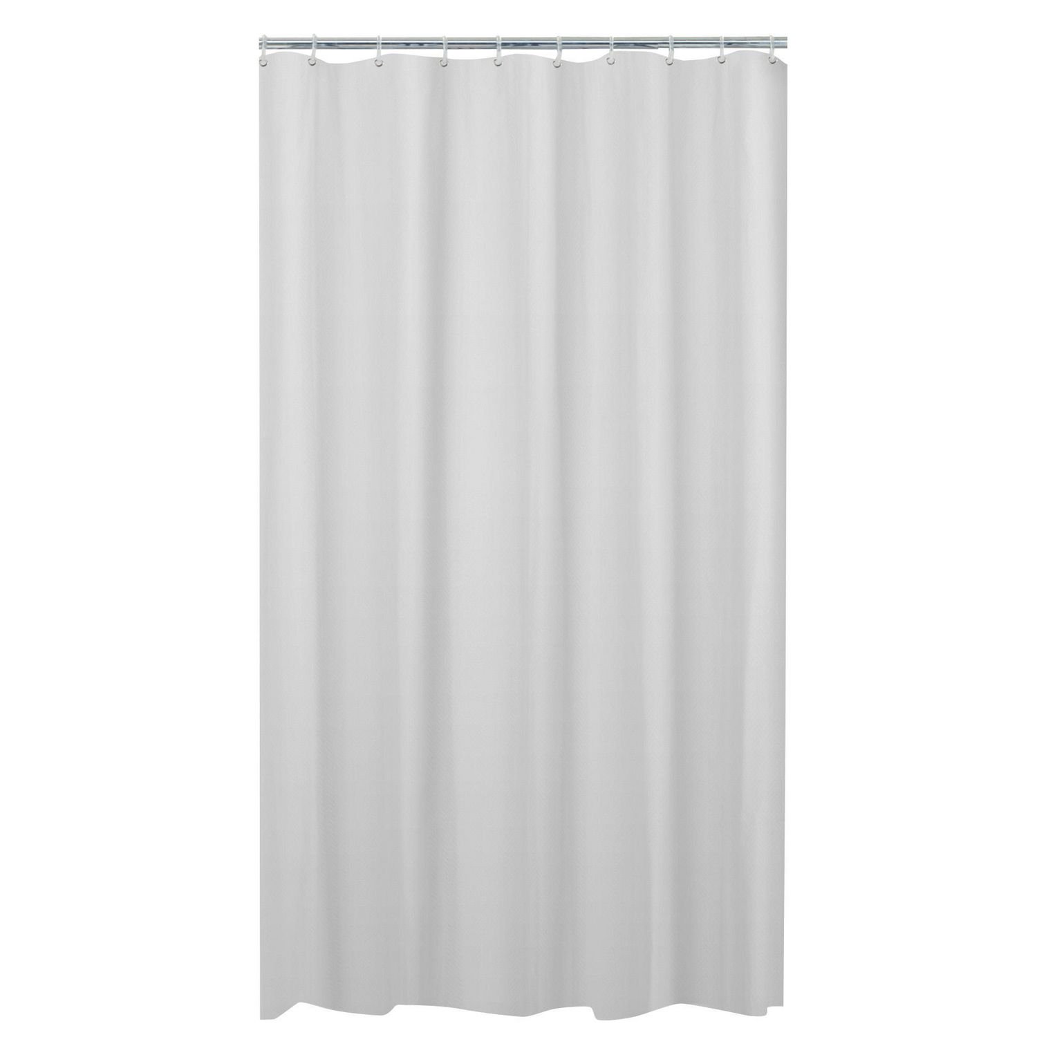 CANVAS Fabric Machine Wash Charcoal Shower Curtain, 72-in x 72-in