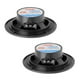 Pyle système audio marin étanche avec haut-parleurs stéréo de 4po à cône double - Paire (noir) – image 2 sur 3