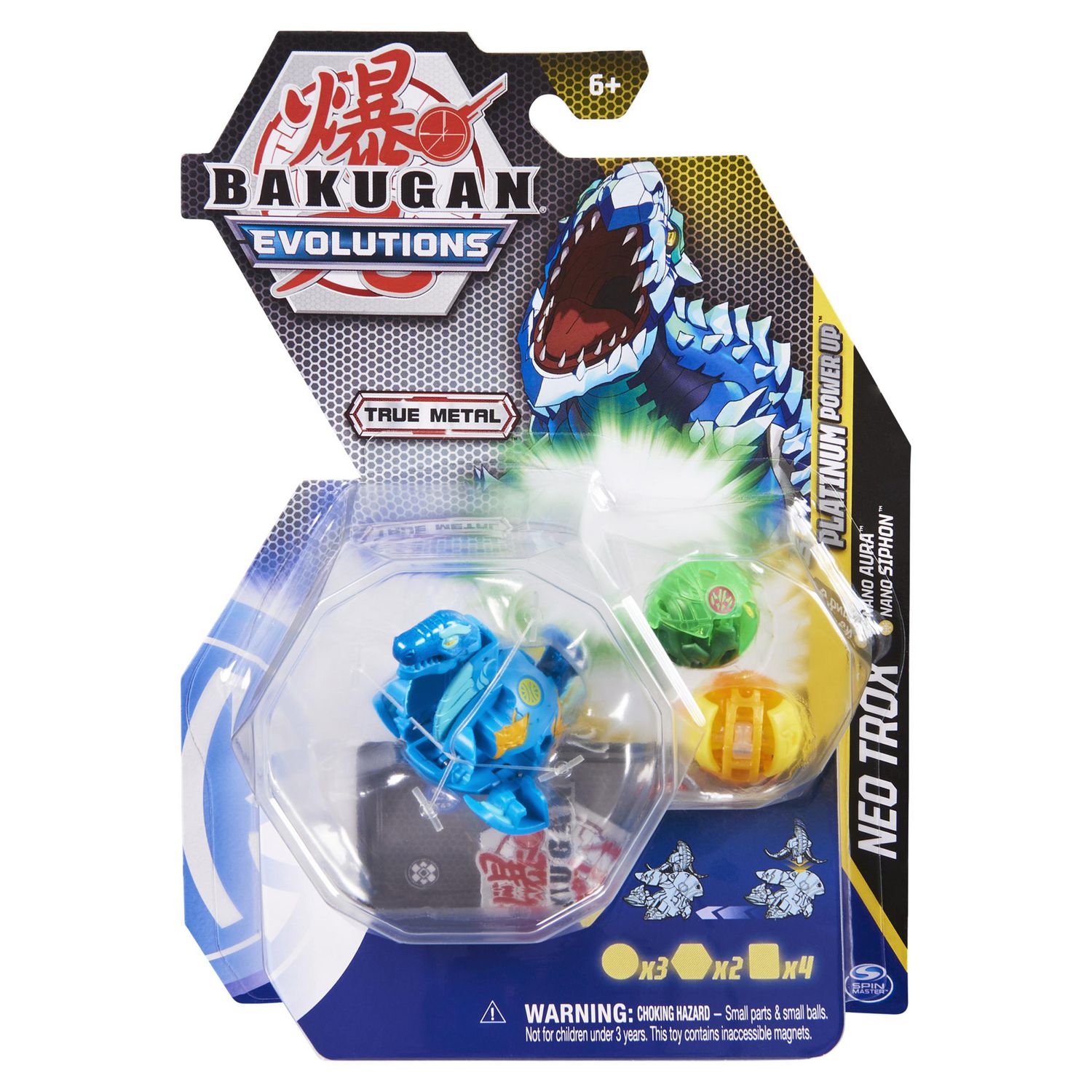 Bakugan Evolutions, Neo Trox with Nano Aura and Siphon Platinum