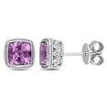 thumbnail image 1 of Boucles d'oreilles Miabella à Solitaire Améthyste en Argent Sterling, 1 of 3