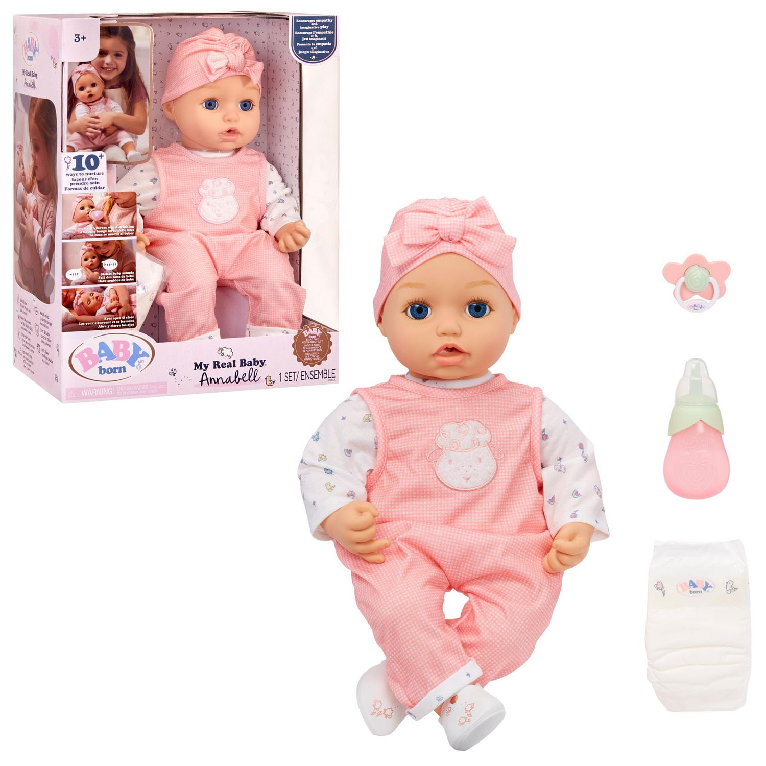 BABY born My Real Baby Doll Annabell Blue Eyes REALISTIC BABY DOLL