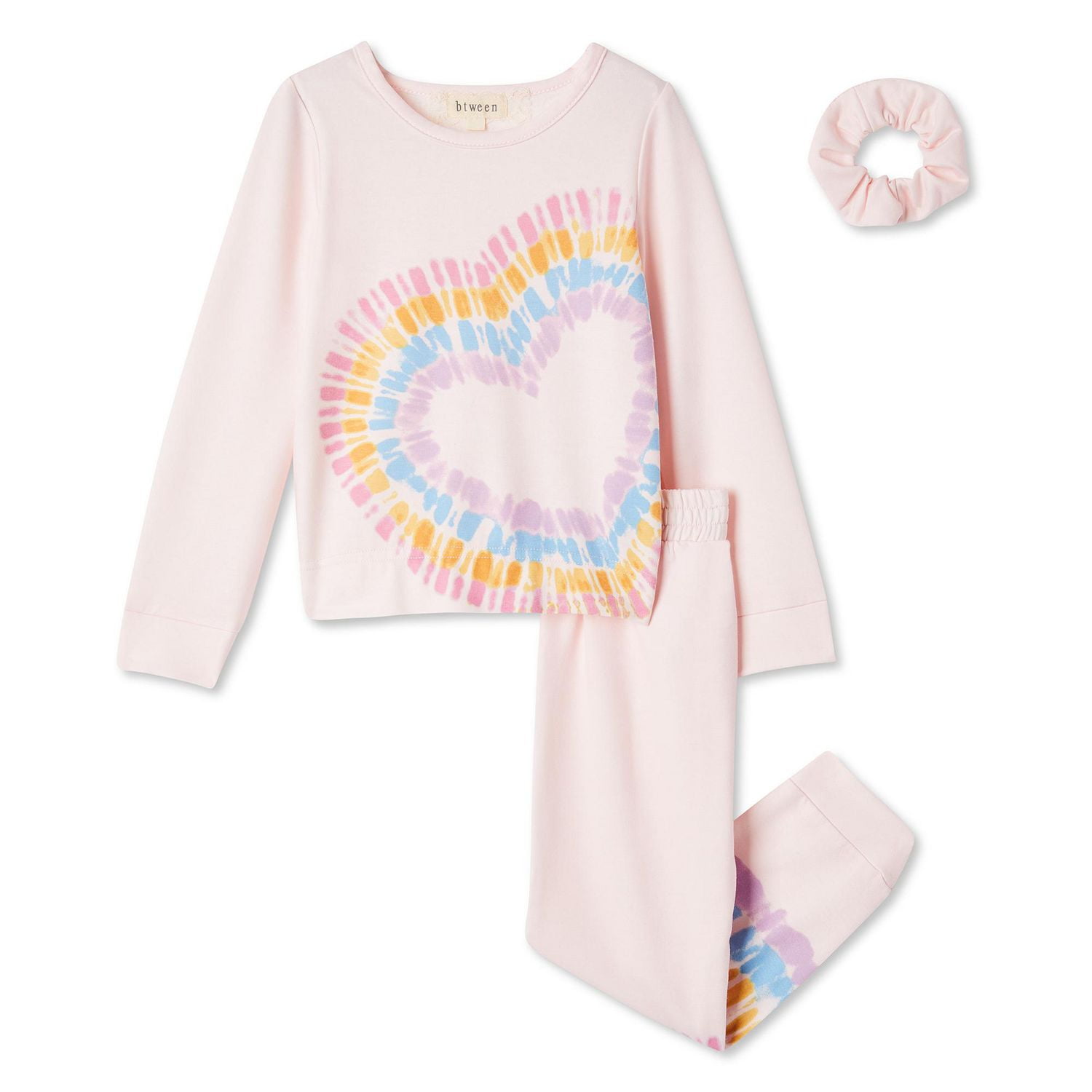 Ensemble 3 pièces avec chandail, jogger et chouchou en molleton Btween pour filles