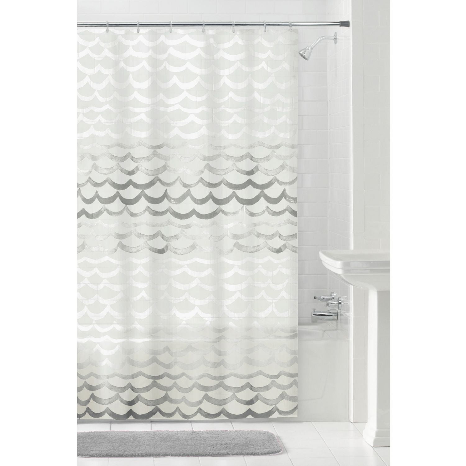 Mainstays Peva The Sea Shower Curtain Or Liner 70 Inches X 72