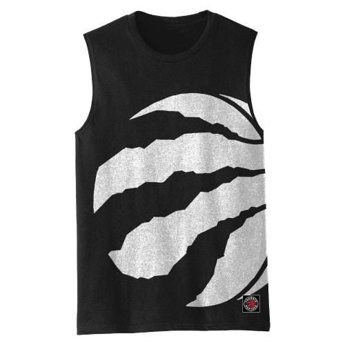 Official Licensed Toronto Raptors NBA Jumbo Logo Black Tank Top, Size: S-4XL