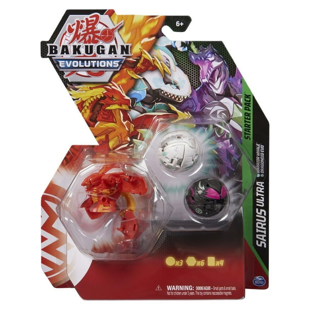 Bakugan Evolutions Starter Pack Coffret De 3 Sairus Ultra Avec