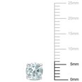 thumbnail image 2 of Miabella Aquamarine Solitaire Stud Earrings in Sterling Silver, 2 of 3