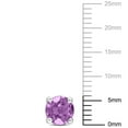 thumbnail image 2 of Miabella Amethyst Solitaire Stud Earrings in Sterling Silver, 2 of 3