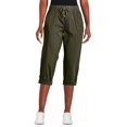 thumbnail image 1 of George Women's Pull-On Poplin Capri Pant, 1 of 6