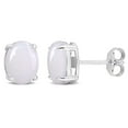 thumbnail image 1 of Boucles d'oreilles Miabella à Solitaire Ovale Opale en Argent Sterling, 1 of 4