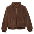 thumbnail image 1 of George Women's Teddy Fur Bomber Jacket, 1 of 1