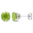 thumbnail image 1 of Boucles d'oreilles Miabella à Solitaire Péridot en Argent Sterling, 1 of 3