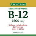 thumbnail image 3 of NATURE'S BOUNTY Vitamin B-12, Time Release, Helps in Energy Metabolism, Helps Form Red Blood Cells, Helps Prevent B-12 Deficiency, Helps the Immune System, Tablets 80, 3 of 6