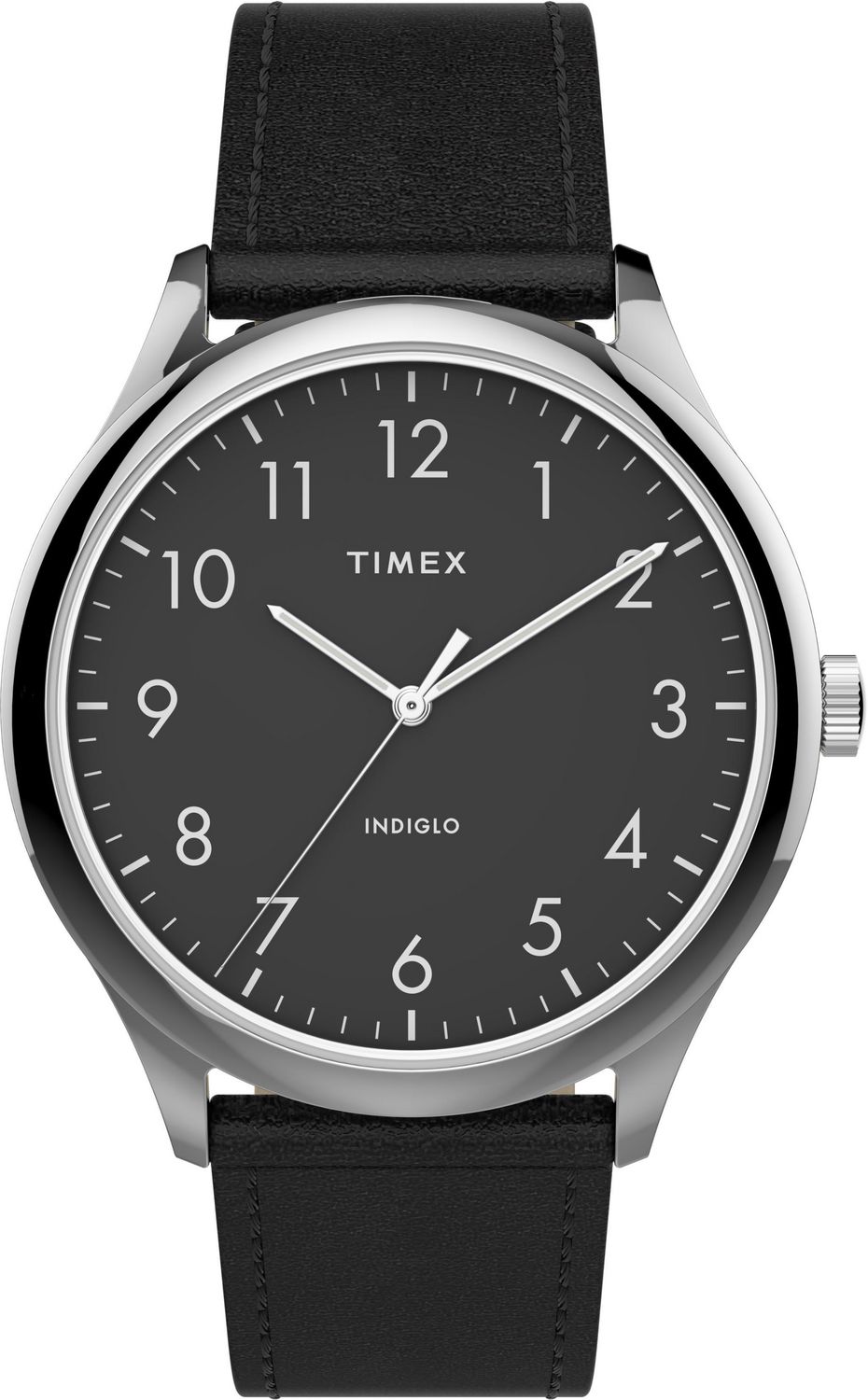 Timex Modern Easy Reader 40mm Leather Strap Watch Walmart