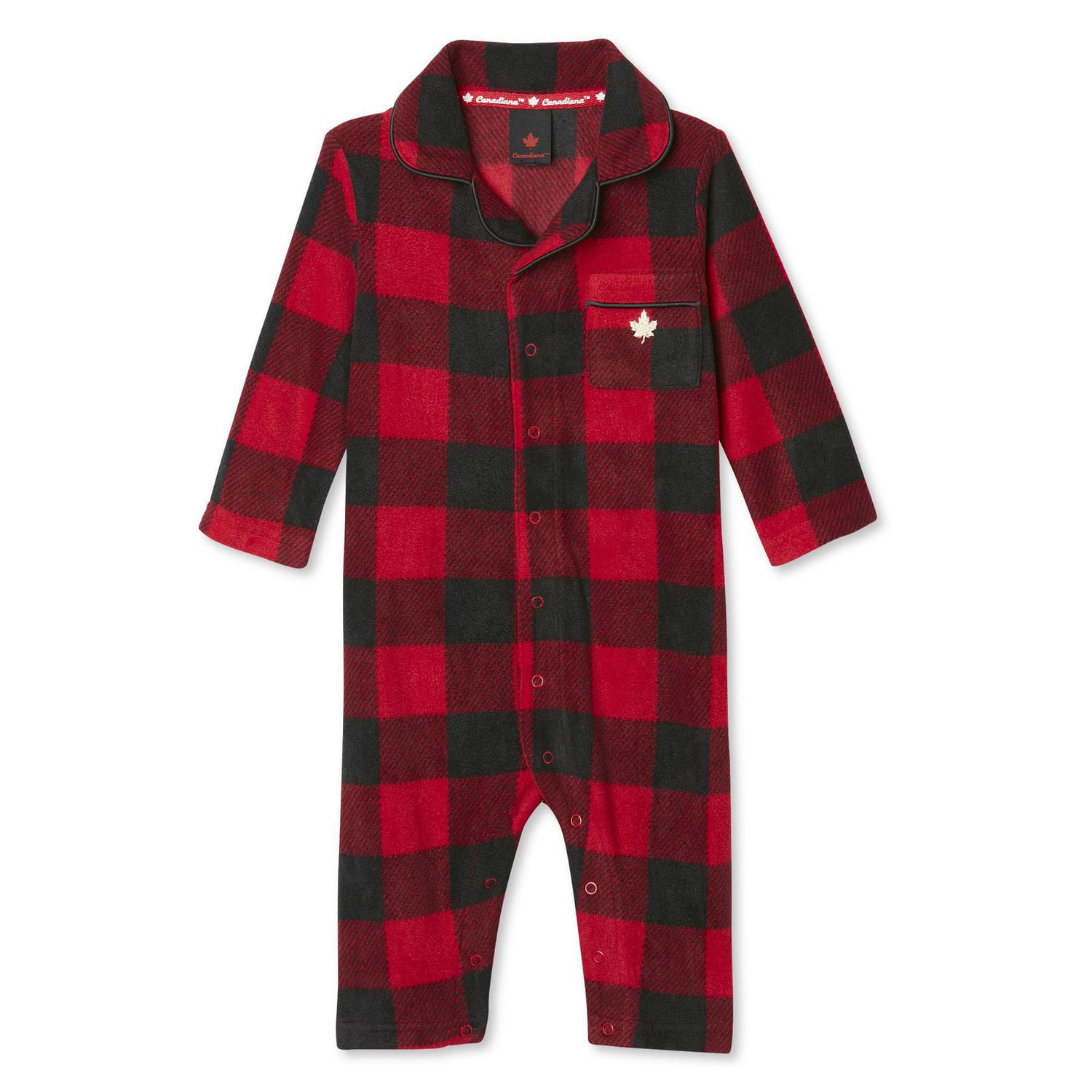 Canadiana Infants' Unisex Collared One-Piece Sleeper