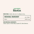 thumbnail image 3 of NATURE'S BOUNTY Biotin, Ultra Strength, 10,000 mcg, Promotes Hair Growth, Thicker Healthier Nails, Stronger Thicker Hair & Healthier Skin, Helps Metabolize Nutrients, Softgels 120, 3 of 6